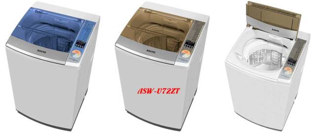 Máy giặt Sanyo 7,2kg ASW-U72ZT cửa trên sóng siêu âm